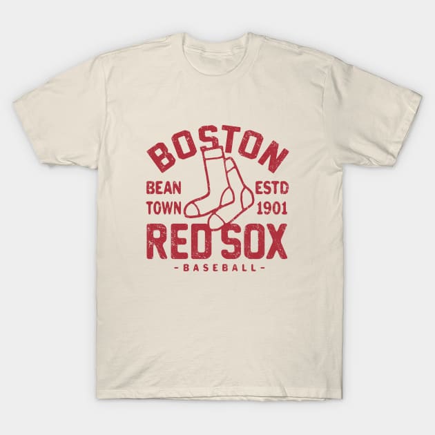 Boston Red Sox Retro 1 by Buck Tee T-Shirt by Buck Tee